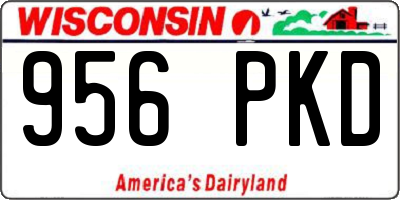 WI license plate 956PKD