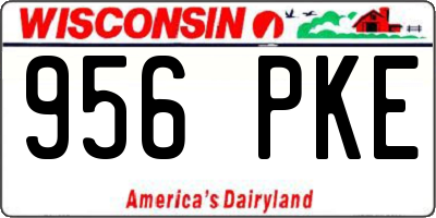 WI license plate 956PKE