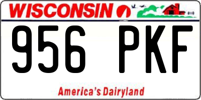 WI license plate 956PKF