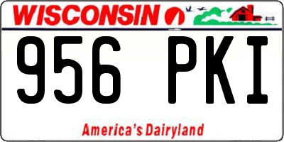 WI license plate 956PKI