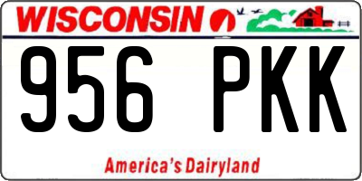 WI license plate 956PKK