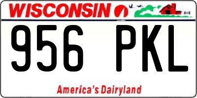 WI license plate 956PKL