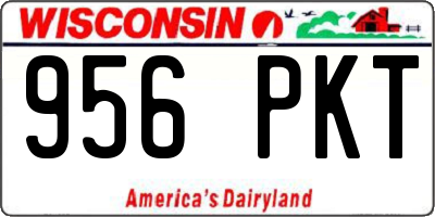 WI license plate 956PKT