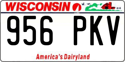 WI license plate 956PKV