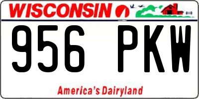 WI license plate 956PKW