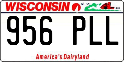 WI license plate 956PLL