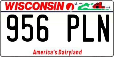 WI license plate 956PLN