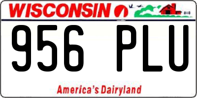 WI license plate 956PLU