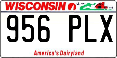 WI license plate 956PLX