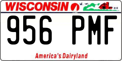 WI license plate 956PMF