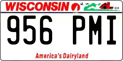 WI license plate 956PMI