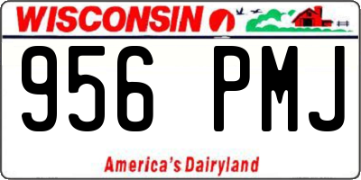 WI license plate 956PMJ