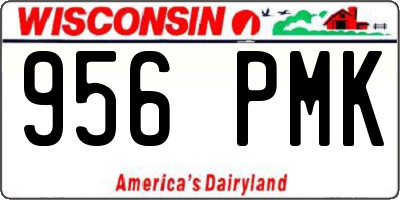 WI license plate 956PMK