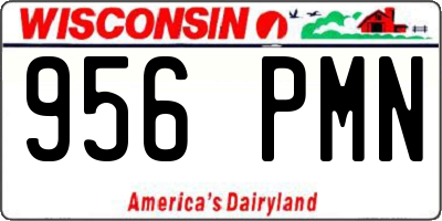 WI license plate 956PMN