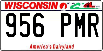 WI license plate 956PMR
