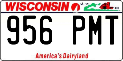 WI license plate 956PMT