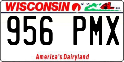 WI license plate 956PMX