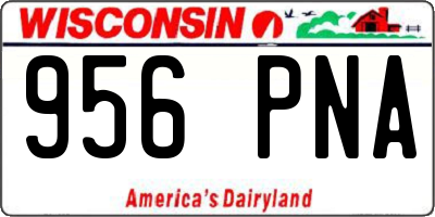WI license plate 956PNA