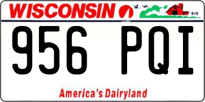 WI license plate 956PQI