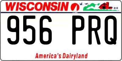 WI license plate 956PRQ