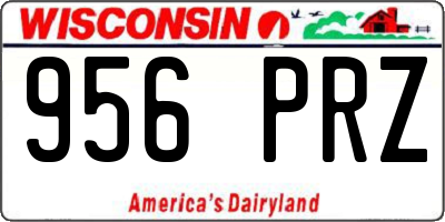WI license plate 956PRZ
