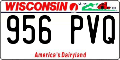 WI license plate 956PVQ