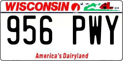 WI license plate 956PWY