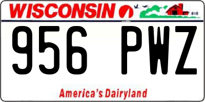 WI license plate 956PWZ