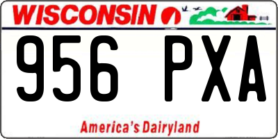 WI license plate 956PXA