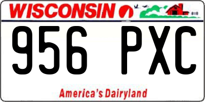 WI license plate 956PXC