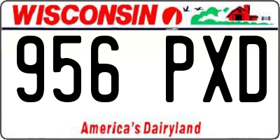 WI license plate 956PXD