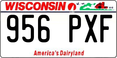 WI license plate 956PXF