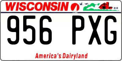 WI license plate 956PXG