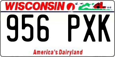WI license plate 956PXK
