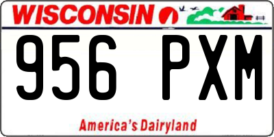 WI license plate 956PXM