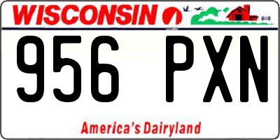 WI license plate 956PXN