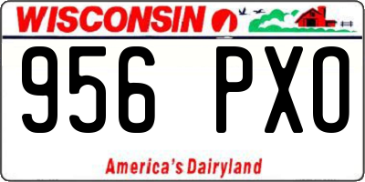 WI license plate 956PXO