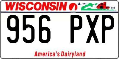 WI license plate 956PXP
