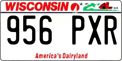 WI license plate 956PXR