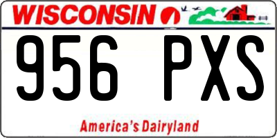 WI license plate 956PXS