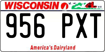WI license plate 956PXT