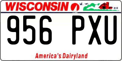 WI license plate 956PXU