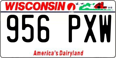 WI license plate 956PXW