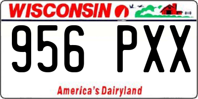 WI license plate 956PXX