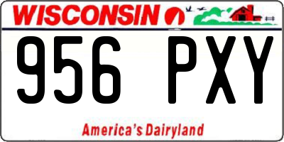 WI license plate 956PXY