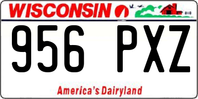 WI license plate 956PXZ