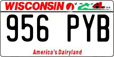 WI license plate 956PYB