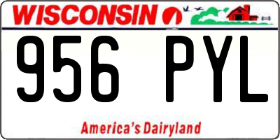 WI license plate 956PYL
