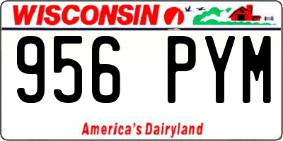 WI license plate 956PYM