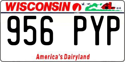 WI license plate 956PYP